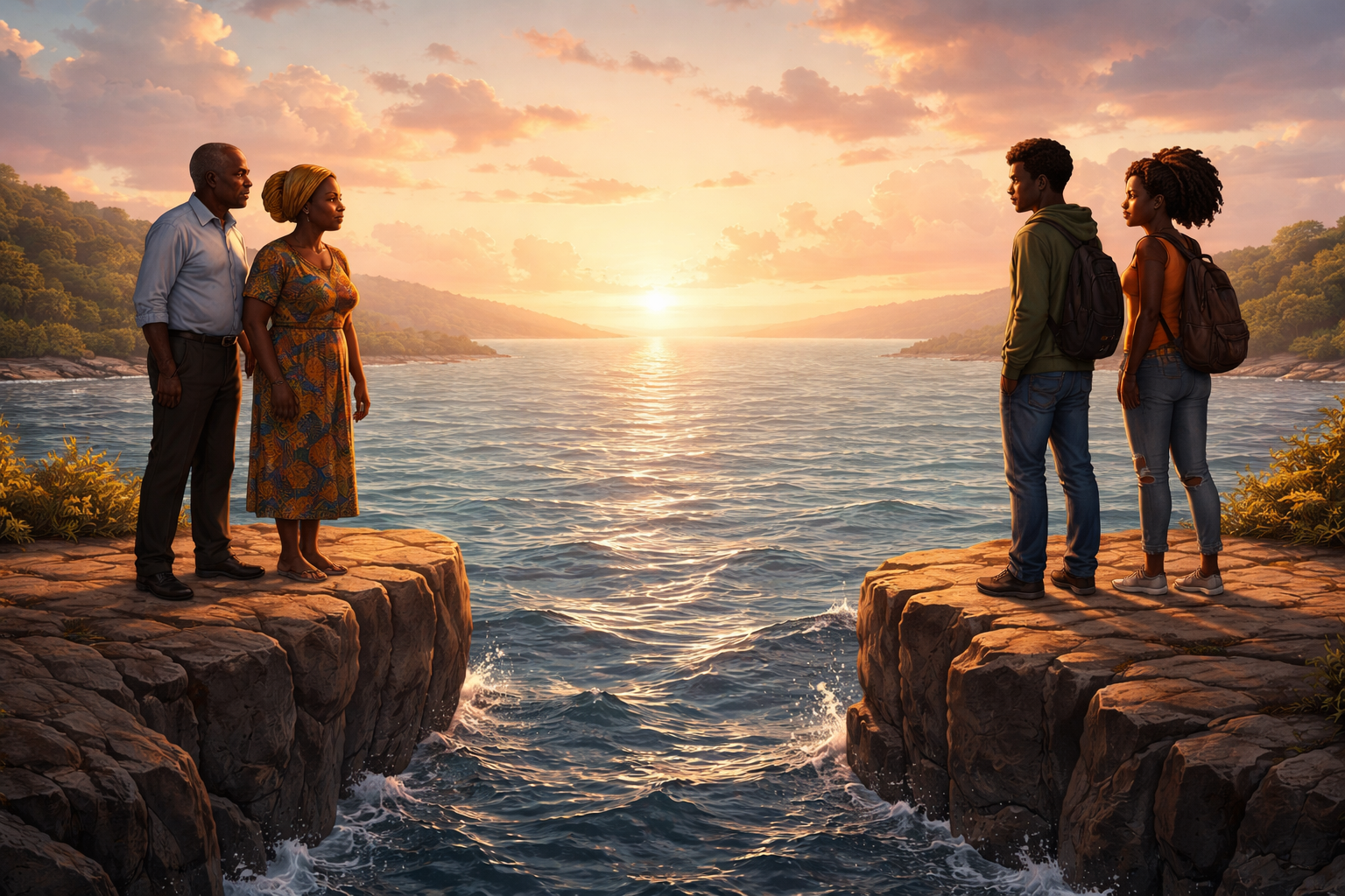 The clashing worlds.